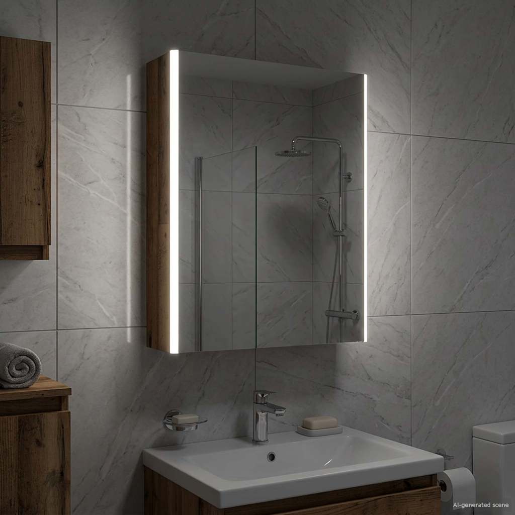 Mobiletto per specchio da bagno Legno vecchio | homemem39