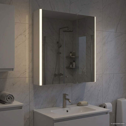 Mobiletto per specchio da bagno Bianco 63,5 x 15,5 x 70 cm | homemem39