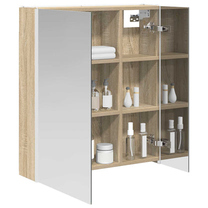 Mobiletto per specchio da bagno Rovere Sonoma