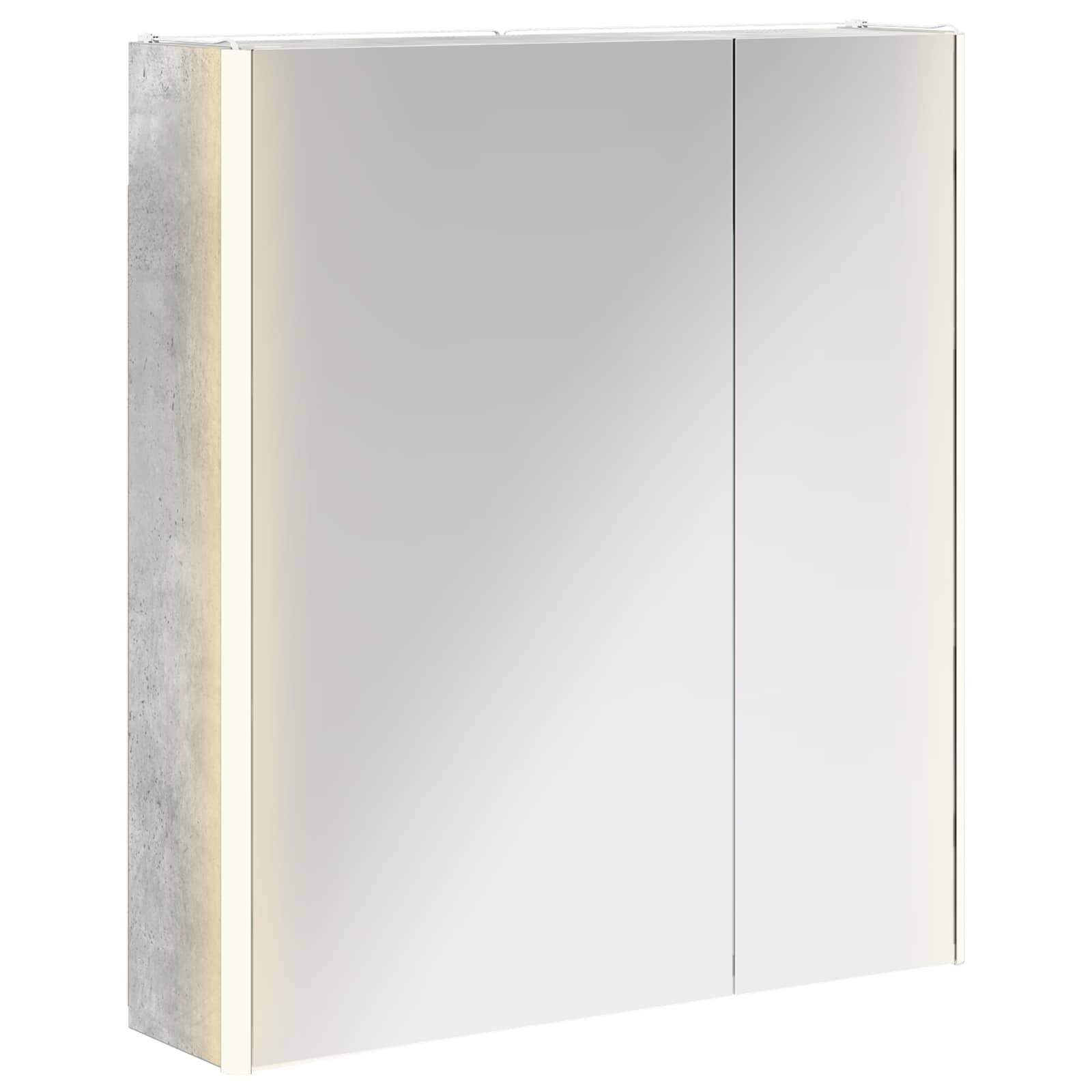 Mobiletto per specchio da bagno Grigio cemento | homemem39