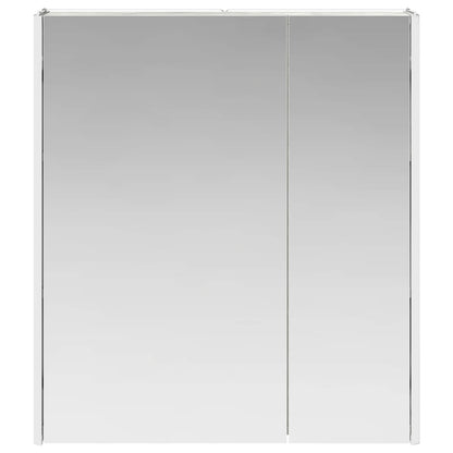 Mobiletto per specchio da bagno Grigio cemento