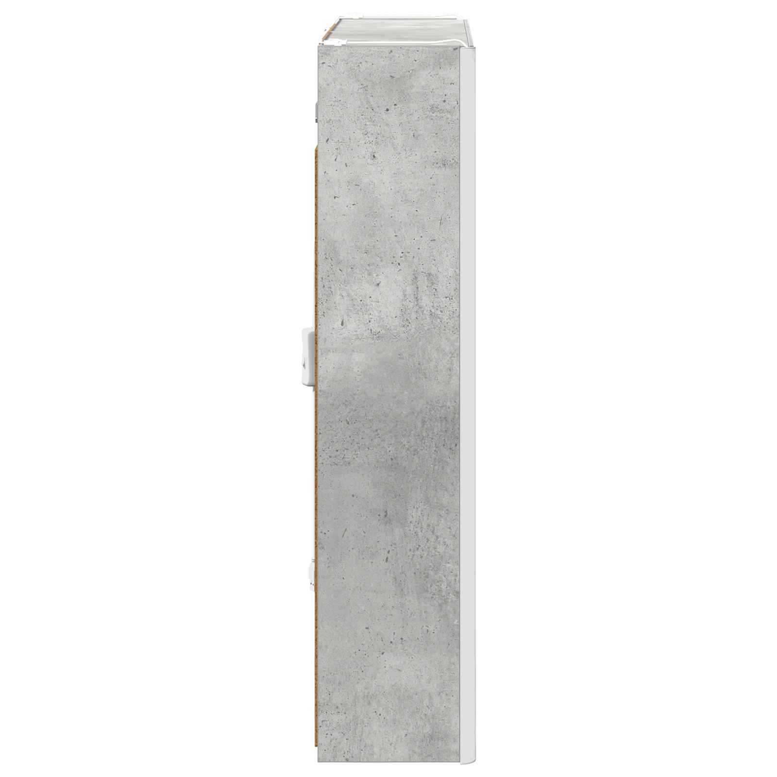 Mobiletto per specchio da bagno Grigio cemento | homemem39