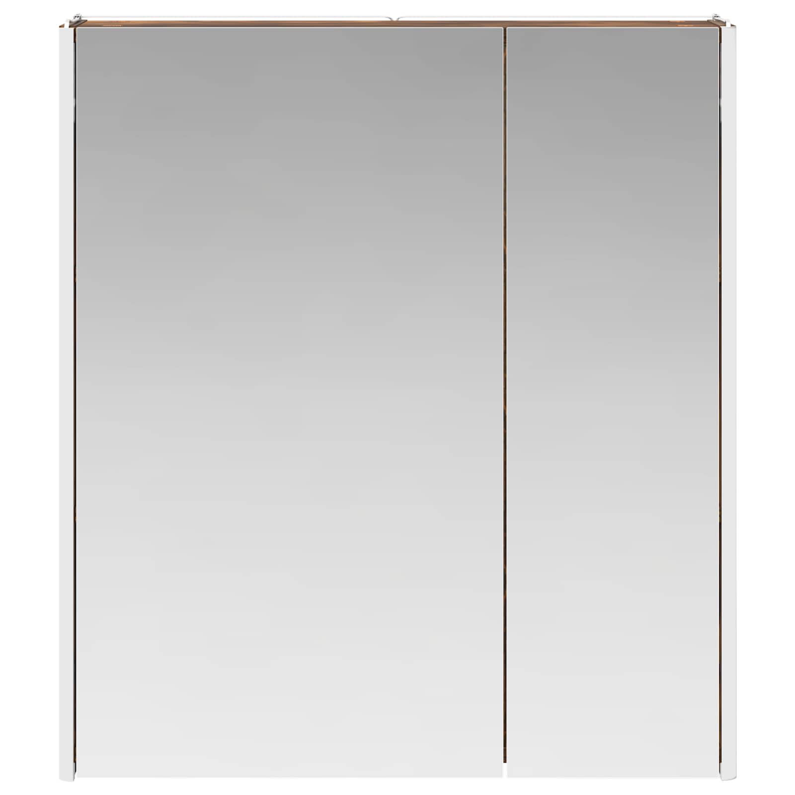 Mobiletto per specchio da bagno Rovere fumé 63,5 x 15,5 x 70 cm | homemem39