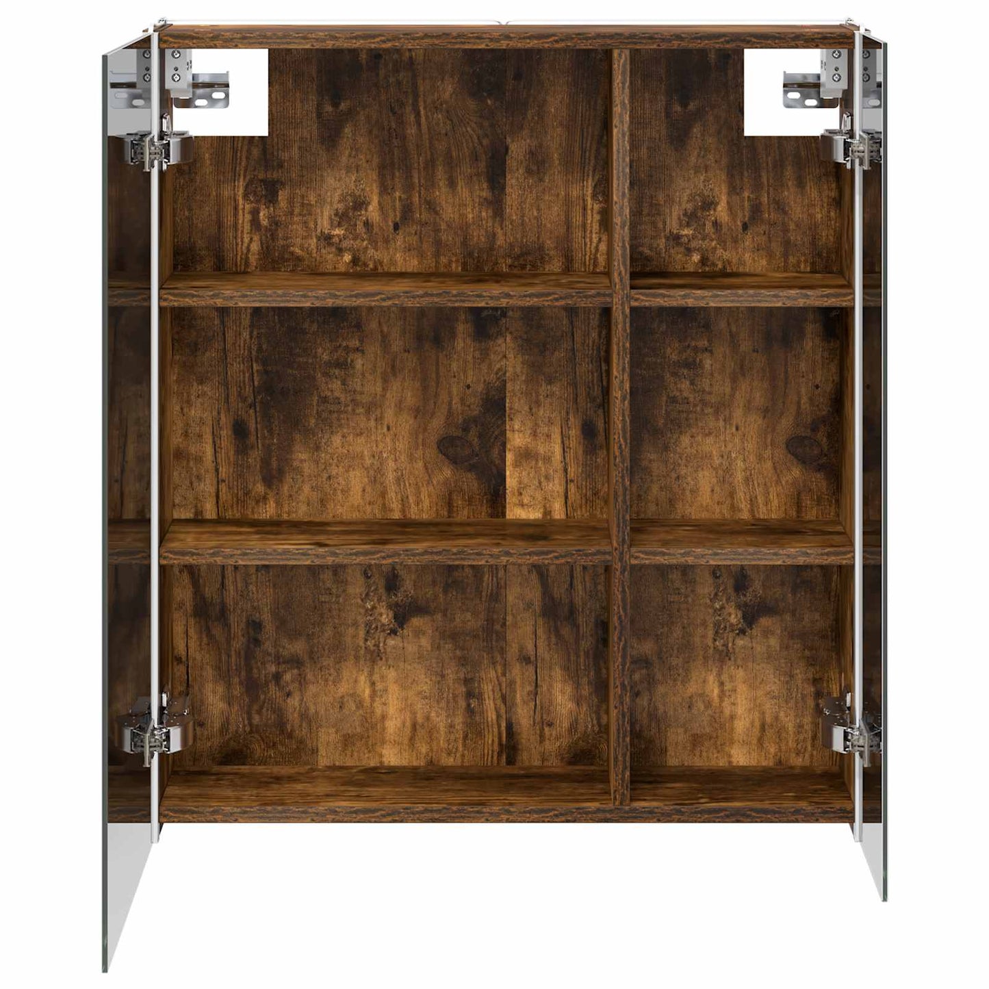 Mobiletto per specchio da bagno Rovere fumé 63,5 x 15,5 x 70 cm | homemem39