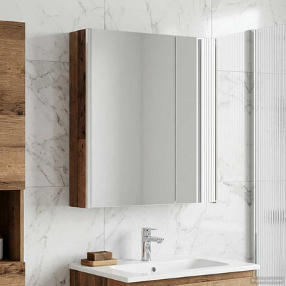 Mobiletto per specchio da bagno Legno vecchio | homemem39