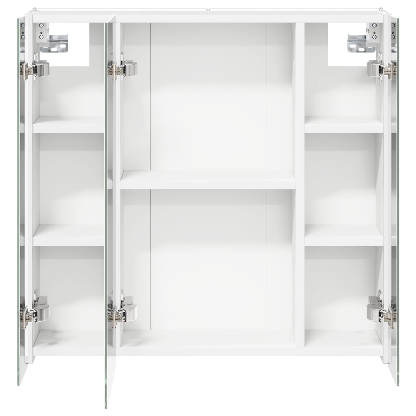 Mobiletto per specchio da bagno Bianco 63,5 x 15,5 x 60,5 cm | homemem39