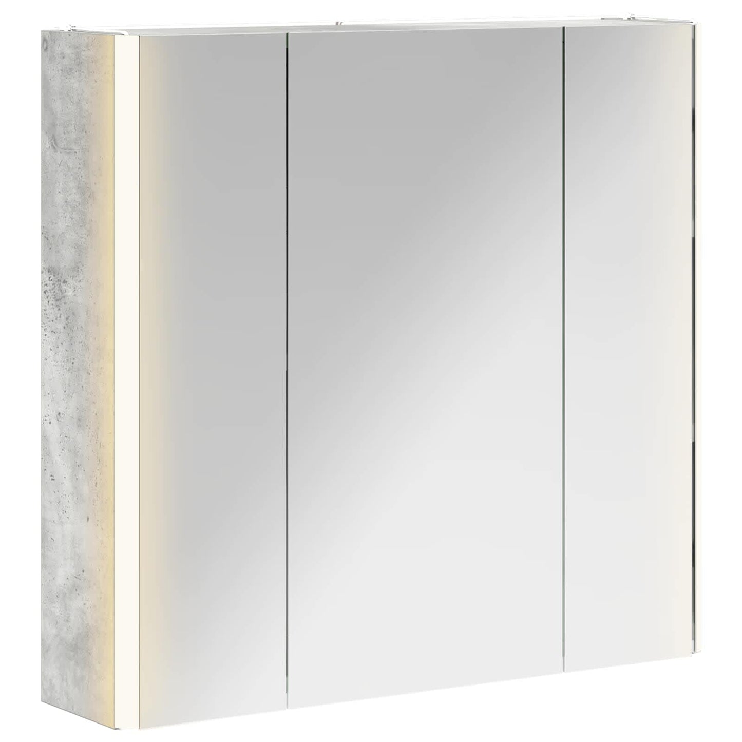 Mobiletto per specchio da bagno Grigio cemento | homemem39