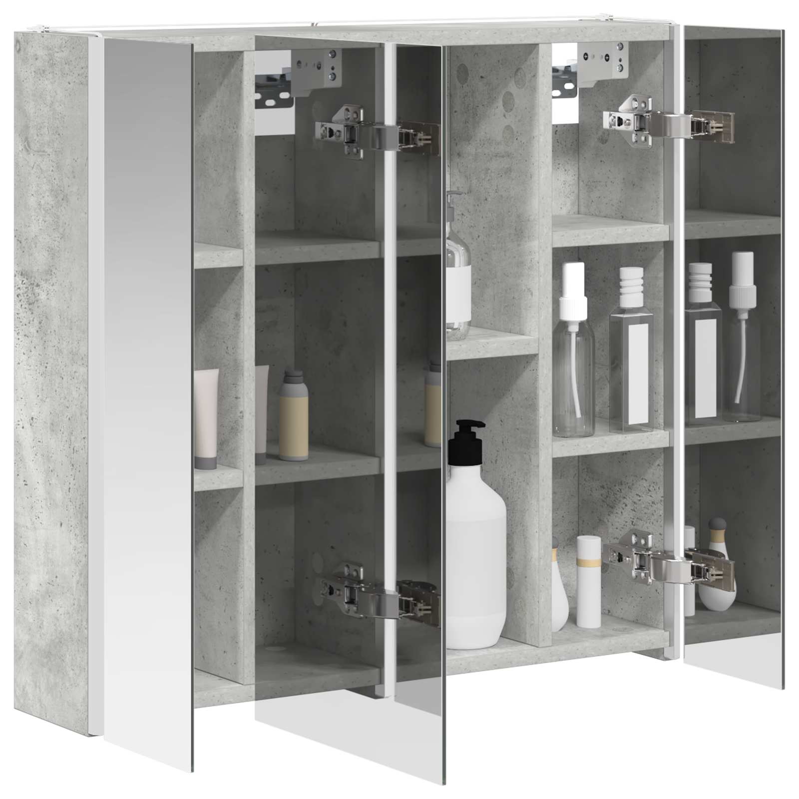 Mobiletto per specchio da bagno Grigio cemento | homemem39