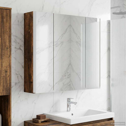 Mobiletto per specchio da bagno Rovere fumé | homemem39