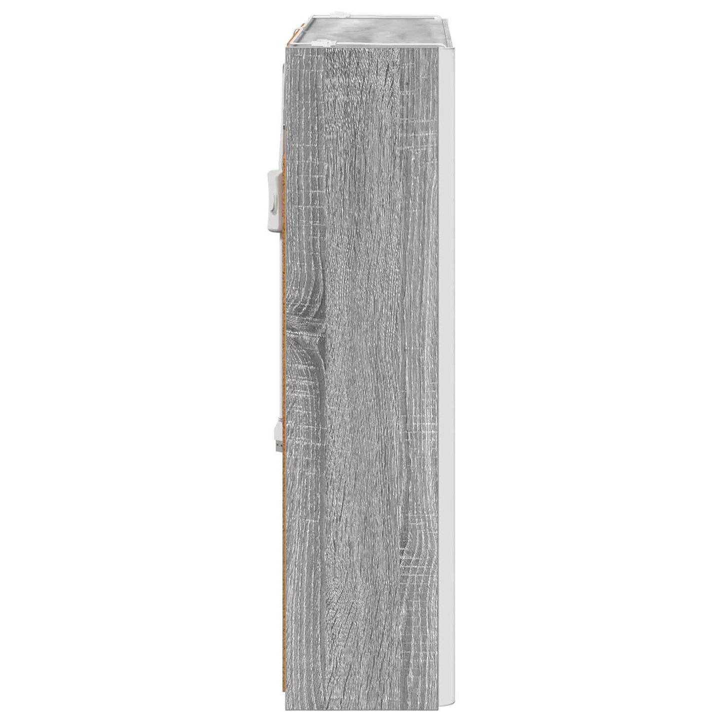 Mobiletto per specchio da bagno Grigio Sonoma | homemem39