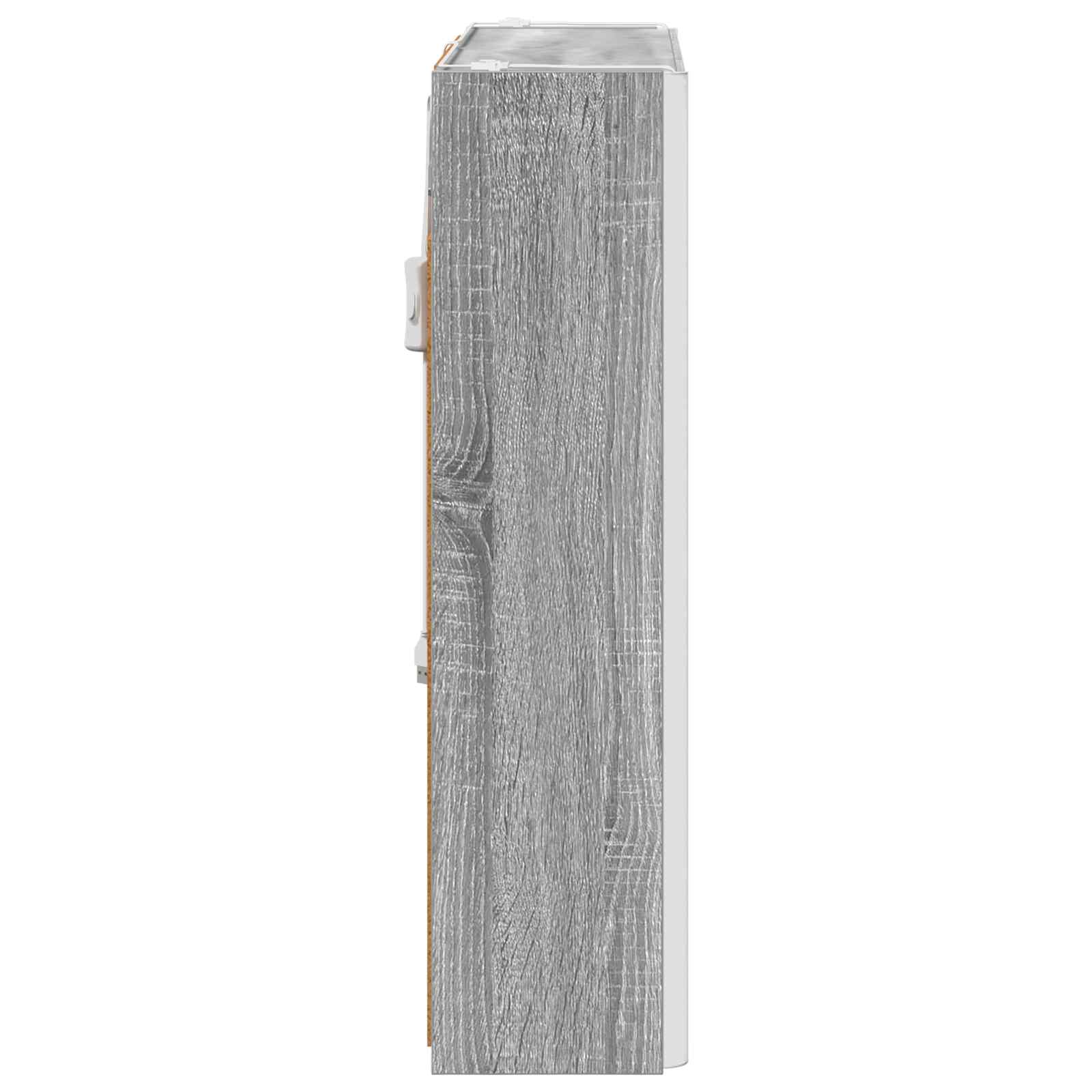 Mobiletto per specchio da bagno Grigio Sonoma | homemem39