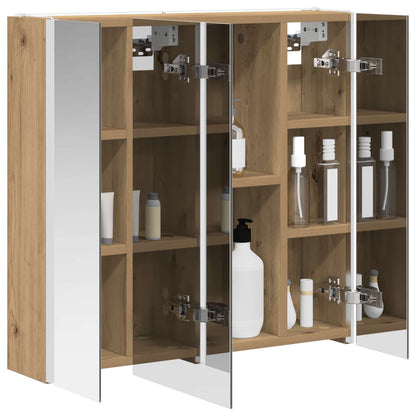 Mobiletto per specchio da bagno Rovere Artigianale