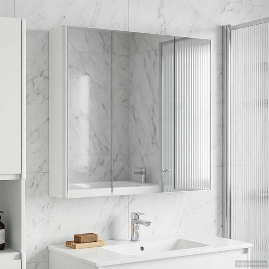 Mobiletto per specchio da bagno Bianco 73.5 x 15.5 x 70 cm | homemem39