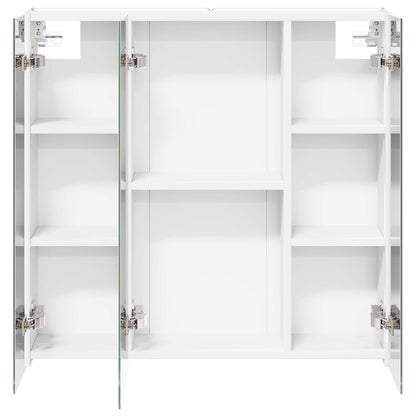 Mobiletto per specchio da bagno Bianco 73.5 x 15.5 x 70 cm | homemem39