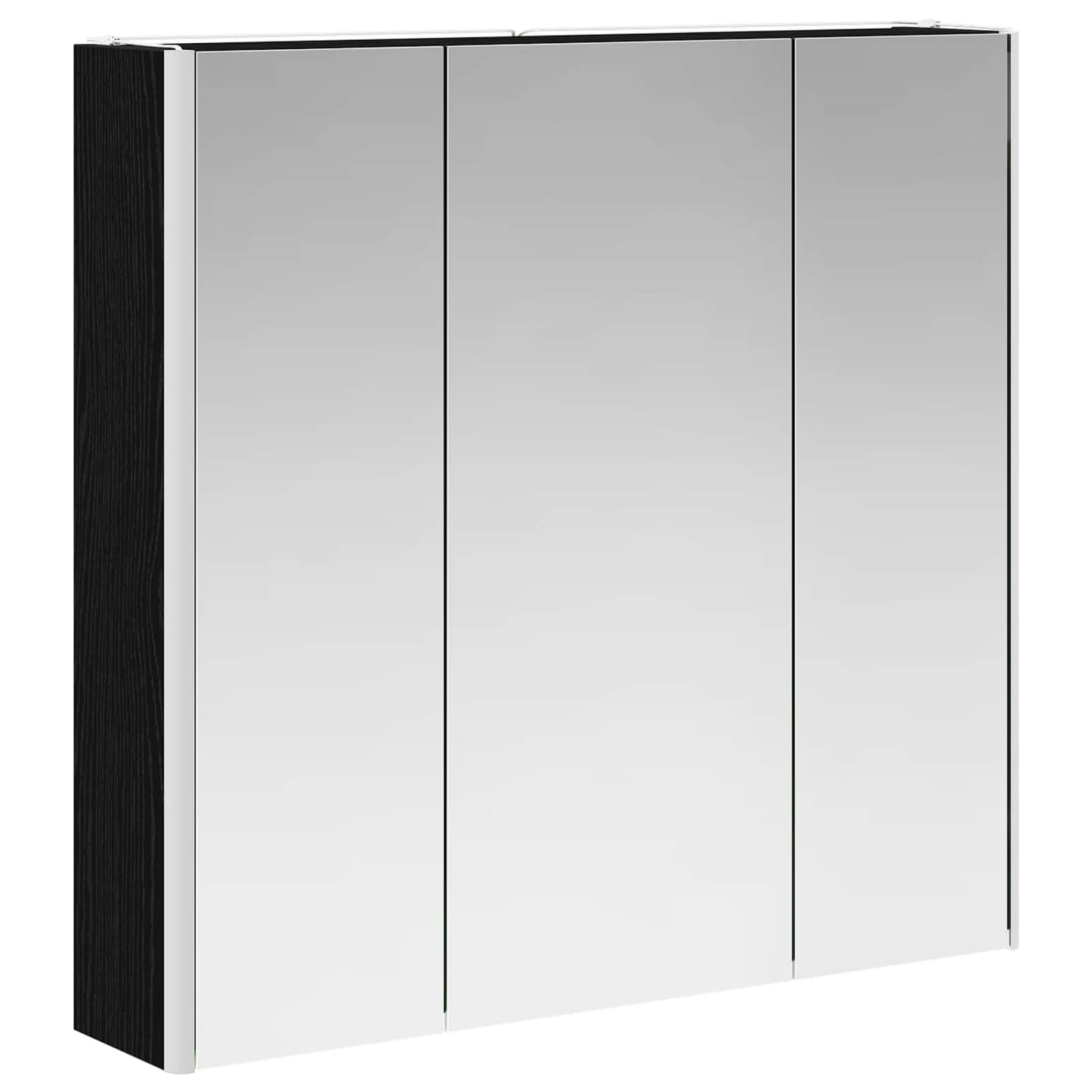 Mobiletto per specchio da bagno Rovere Nero 73.5 x 15.5 x 70 cm | homemem39