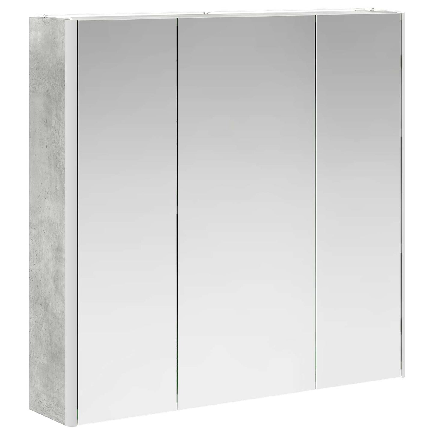 Mobiletto per specchio da bagno con lo scaffale Grigio cemento | homemem39