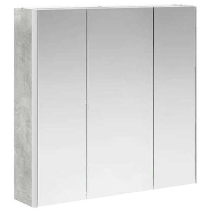 Mobiletto per specchio da bagno con lo scaffale Grigio cemento | homemem39