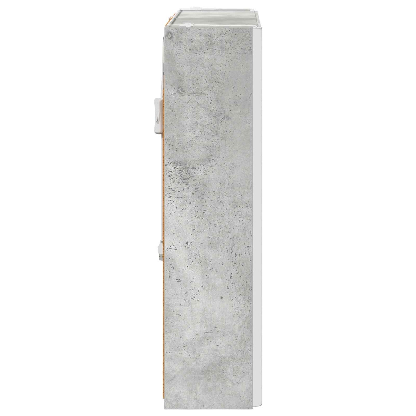 Mobiletto per specchio da bagno con lo scaffale Grigio cemento | homemem39