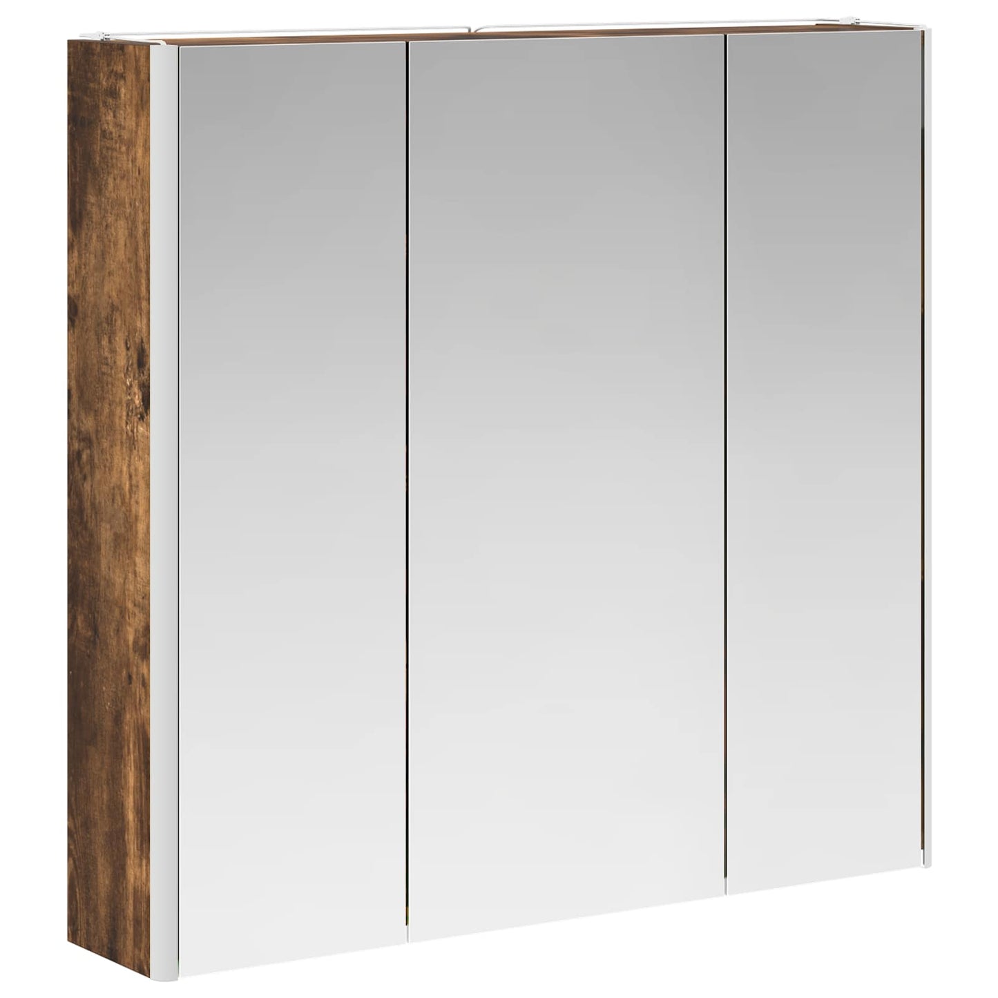 Mobiletto per specchio da bagno Rovere fumé 73.5 x 15.5 x 70 cm