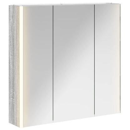Mobiletto per specchio da bagno con lo scaffale Grigio Sonoma