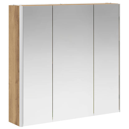 Mobiletto per specchio da bagno con porta Rovere Artigianale | homemem39