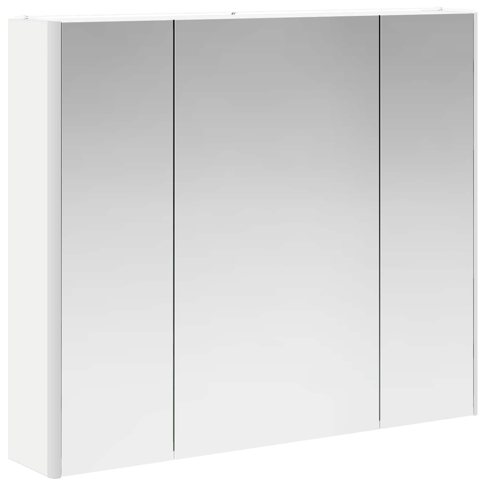 Mobiletto per specchio da bagno Bianco 83,5 x 15,5 x 70 cm | homemem39