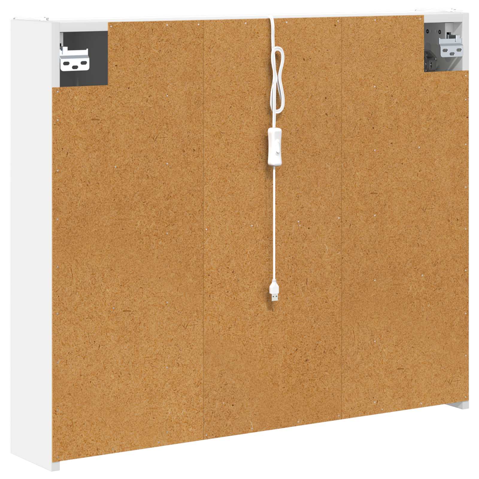 Mobiletto per specchio da bagno Bianco 83,5 x 15,5 x 70 cm | homemem39
