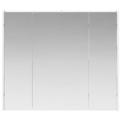 Mobiletto per specchio da bagno Bianco 83,5 x 15,5 x 70 cm