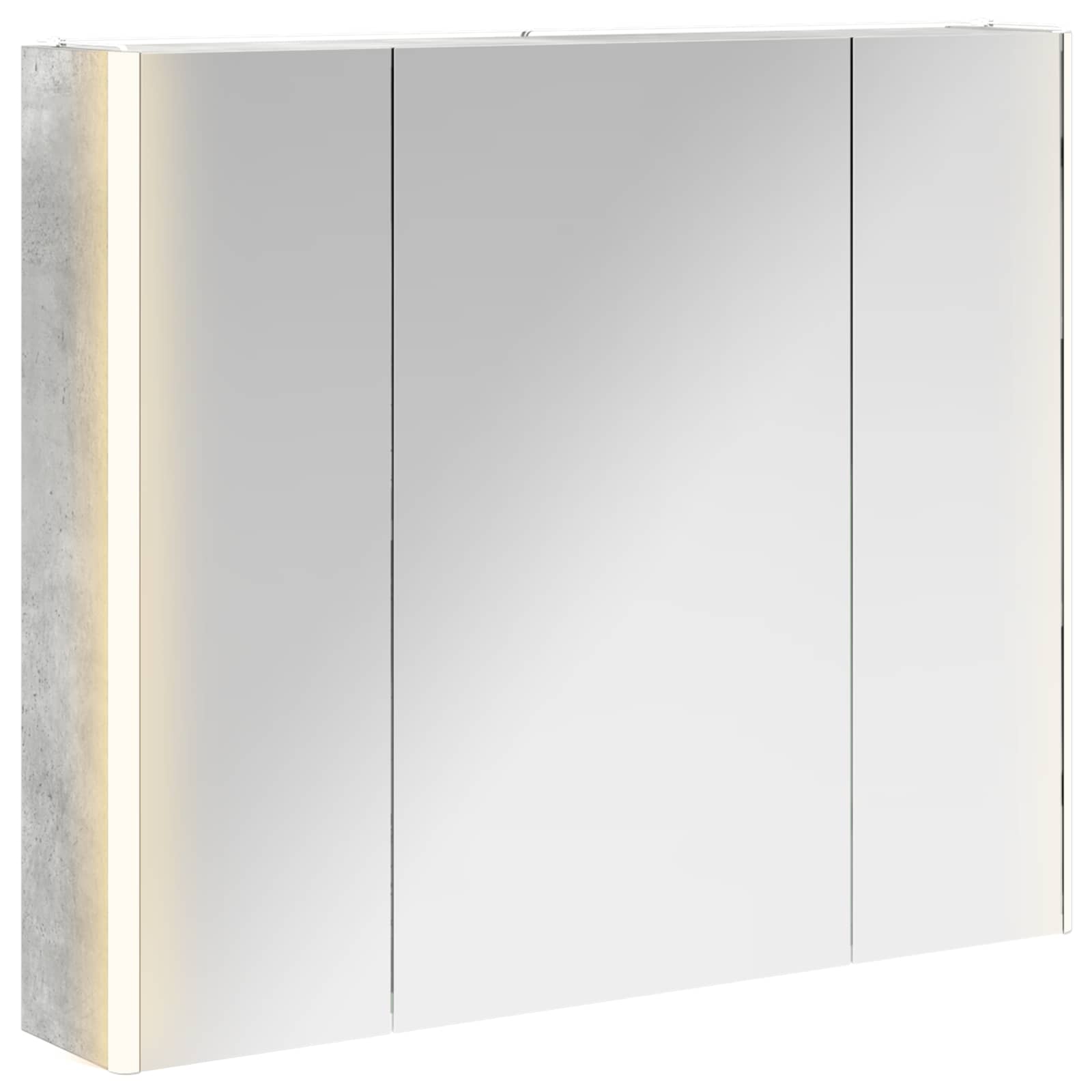 Mobiletto per specchio da bagno Grigio cemento | homemem39