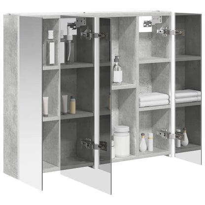 Mobiletto per specchio da bagno Grigio cemento | homemem39