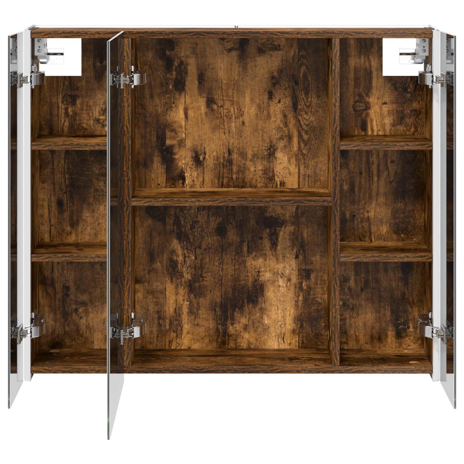 Mobiletto per specchio da bagno Rovere fumé 83,5 x 15,5 x 70 cm | homemem39