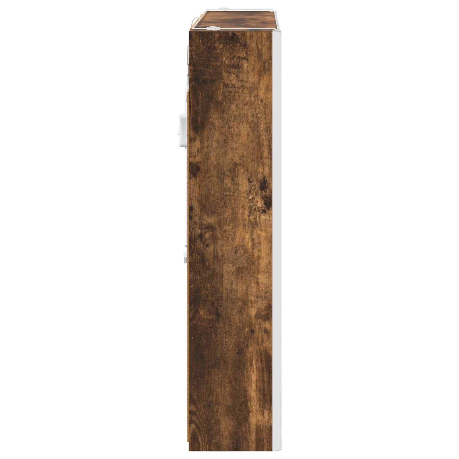 Mobiletto per specchio da bagno Rovere fumé 83,5 x 15,5 x 70 cm | homemem39