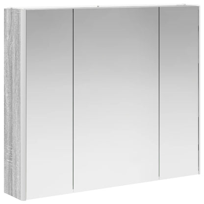 Mobiletto per specchio da bagno Grigio Sonoma | homemem39
