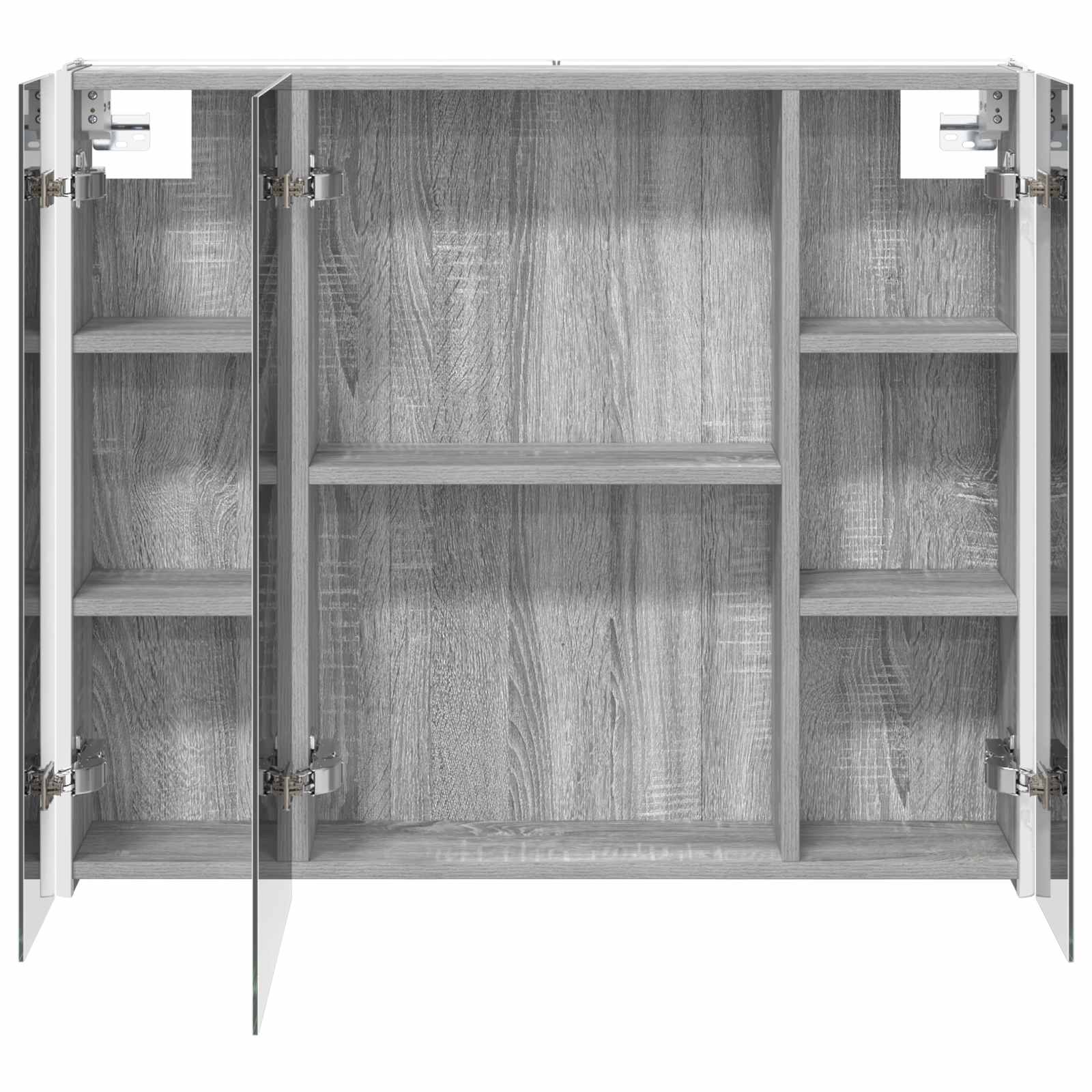 Mobiletto per specchio da bagno Grigio Sonoma | homemem39
