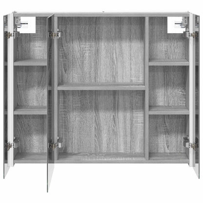 Mobiletto per specchio da bagno Grigio Sonoma | homemem39