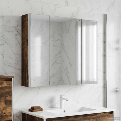 Mobiletto per specchio da bagno Legno vecchio