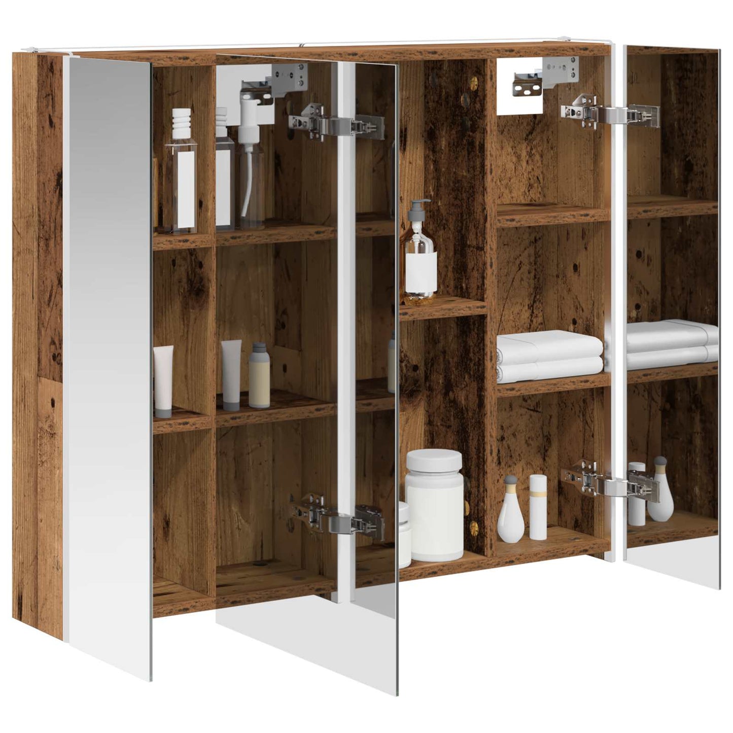 Mobiletto per specchio da bagno Legno vecchio
