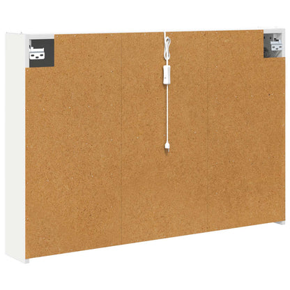 Mobiletto per specchio da bagno Bianco 103,5 x 15,5 x 70 cm | homemem39