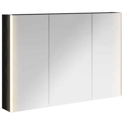 Mobiletto per specchio da bagno Rovere Nero | homemem39