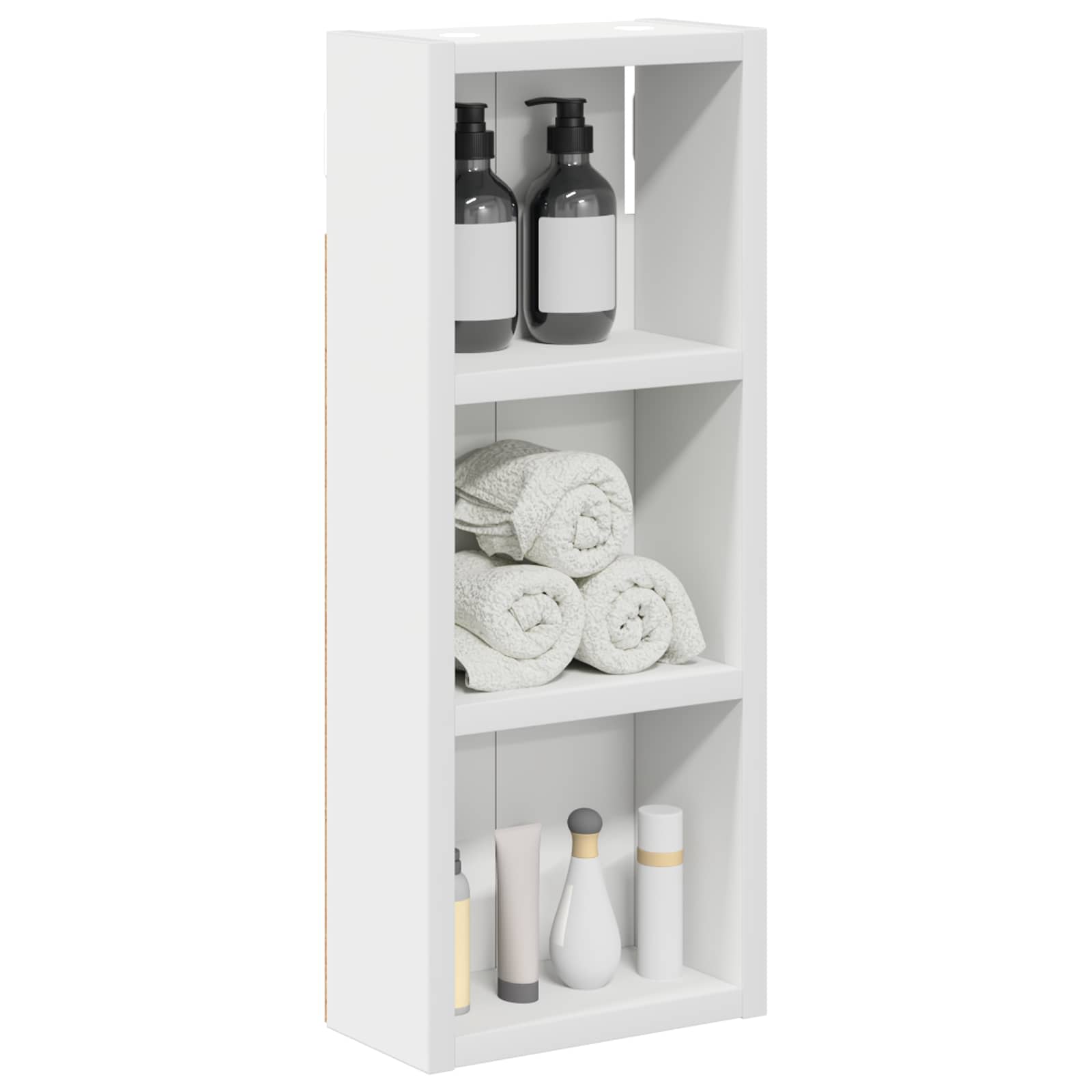 Armadio da bagno a muro con lo scaffale Bianco 20 x 10 x 50 cm | homemem39