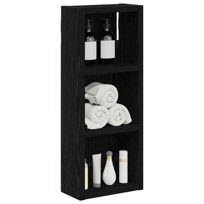 Armadio da bagno a muro Rovere Nero 20 x 10 x 50 cm | homemem39