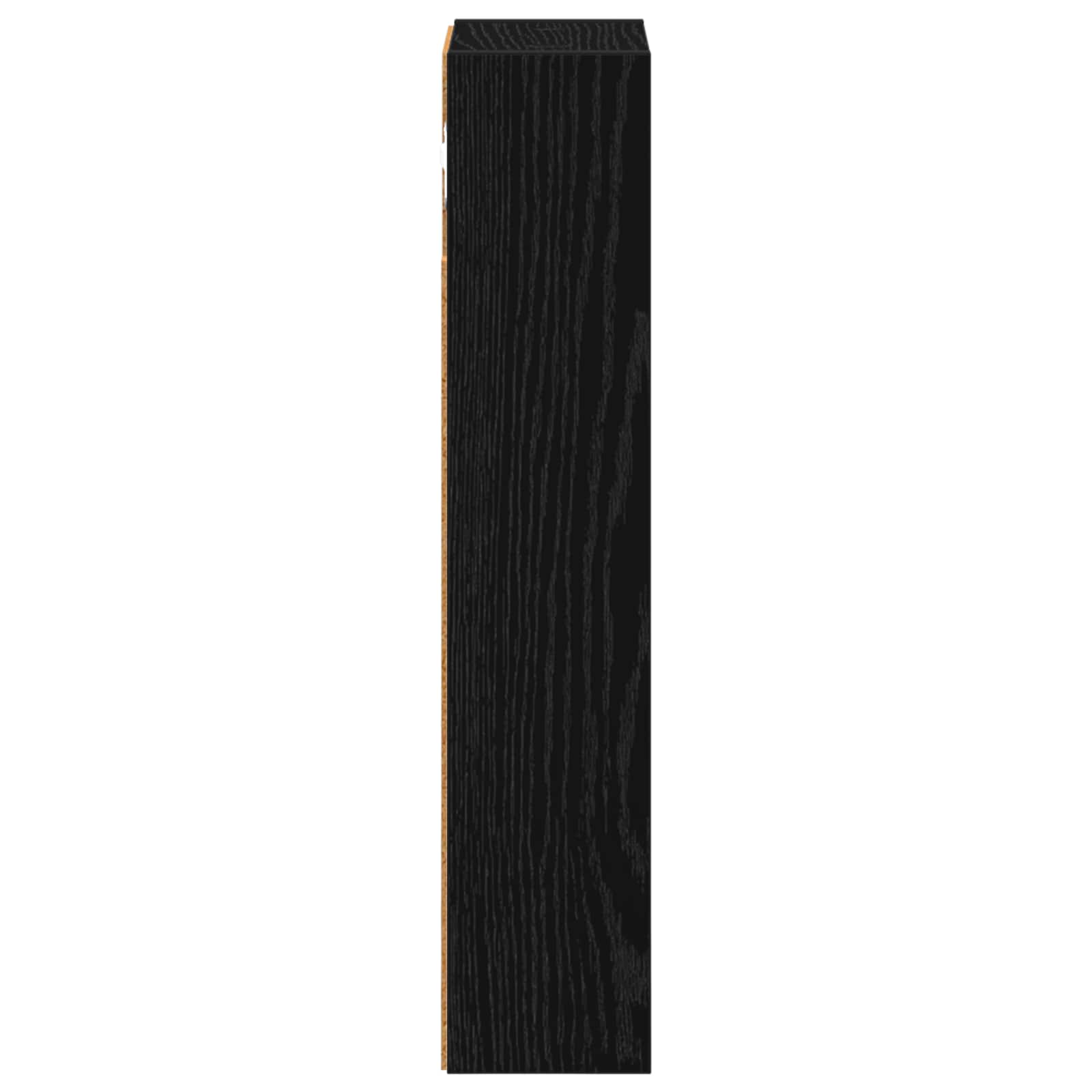 Armadio da bagno a muro Rovere Nero 20 x 10 x 50 cm | homemem39