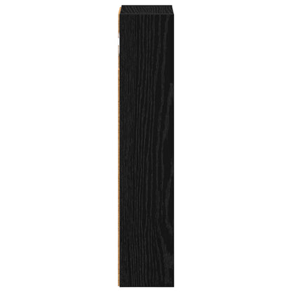 Armadio da bagno a muro Rovere Nero 20 x 10 x 50 cm | homemem39