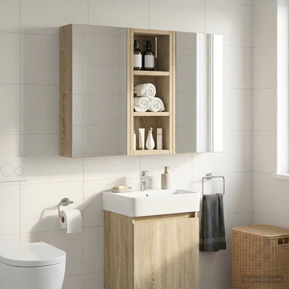 Armadio da bagno a muro Rovere Sonoma 20 x 10 x 50 cm | homemem39