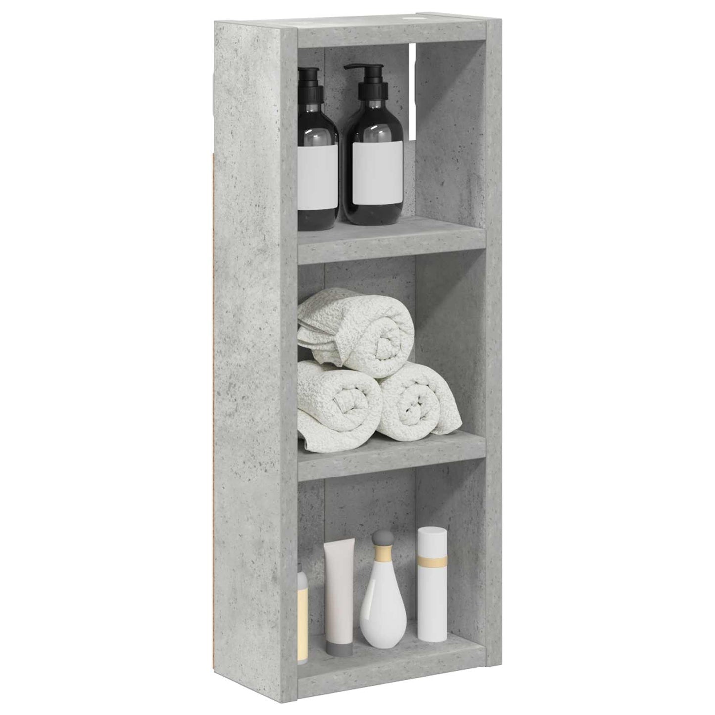 Armadio da bagno a muro Grigio Cemento 20 x 10 x 50 cm