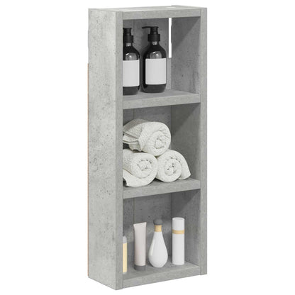 Armadio da bagno a muro Grigio Cemento 20 x 10 x 50 cm