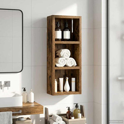 Armadio da bagno a muro Quercia Affumicata 20 x 10 x 50 cm | homemem39
