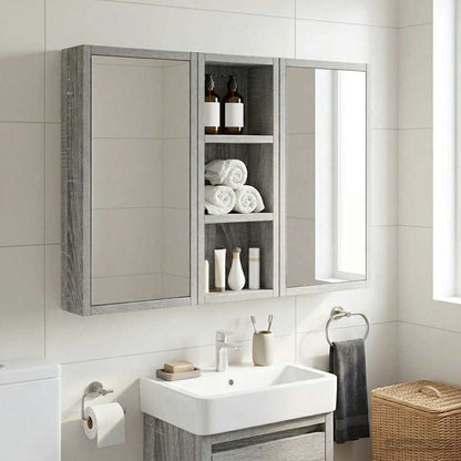 Armadio da bagno a muro Sonoma grigia 20 x 10 x 50 cm | homemem39