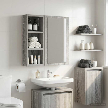 Armadio da bagno a muro Sonoma grigia 20 x 10 x 50 cm | homemem39