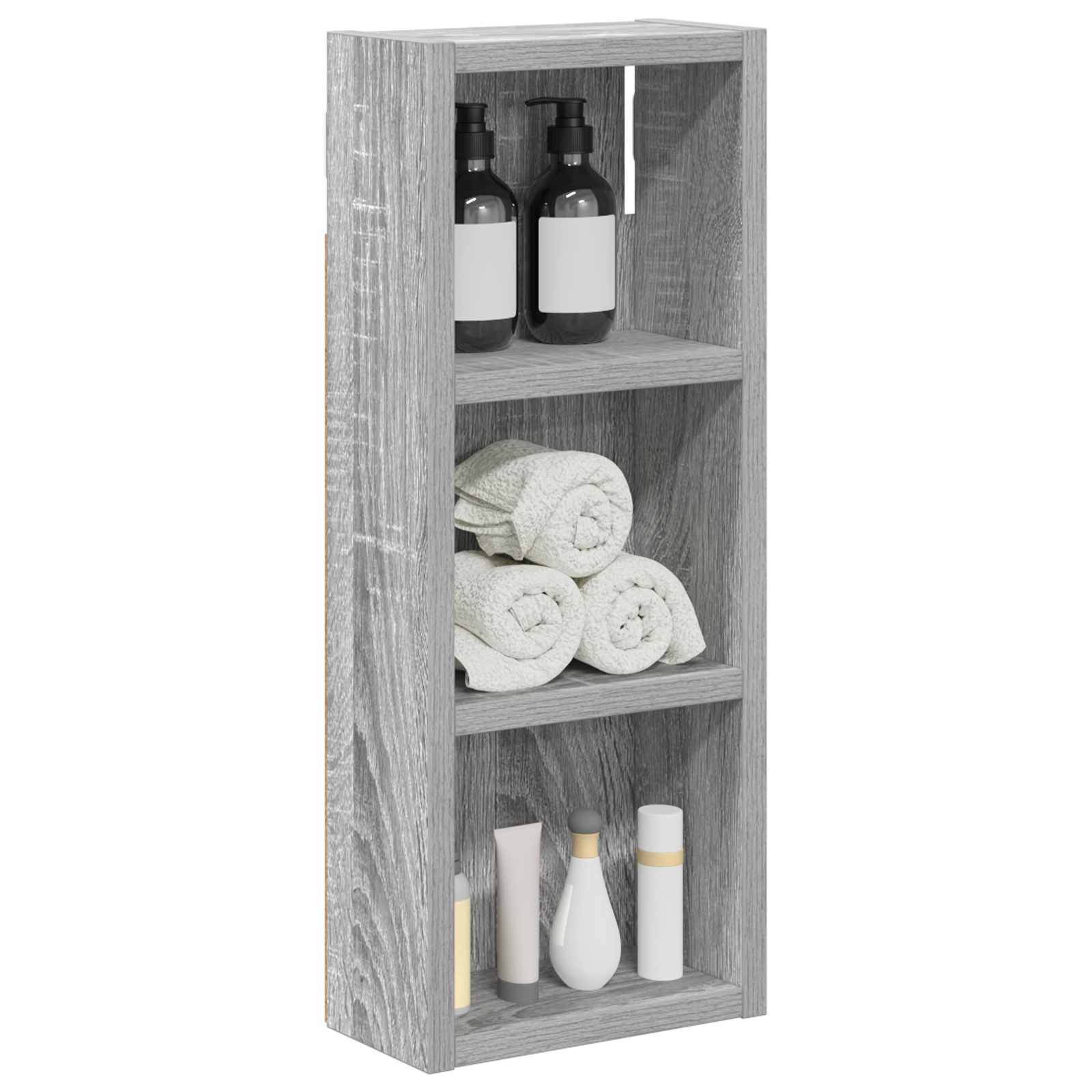 Armadio da bagno a muro Sonoma grigia 20 x 10 x 50 cm | homemem39